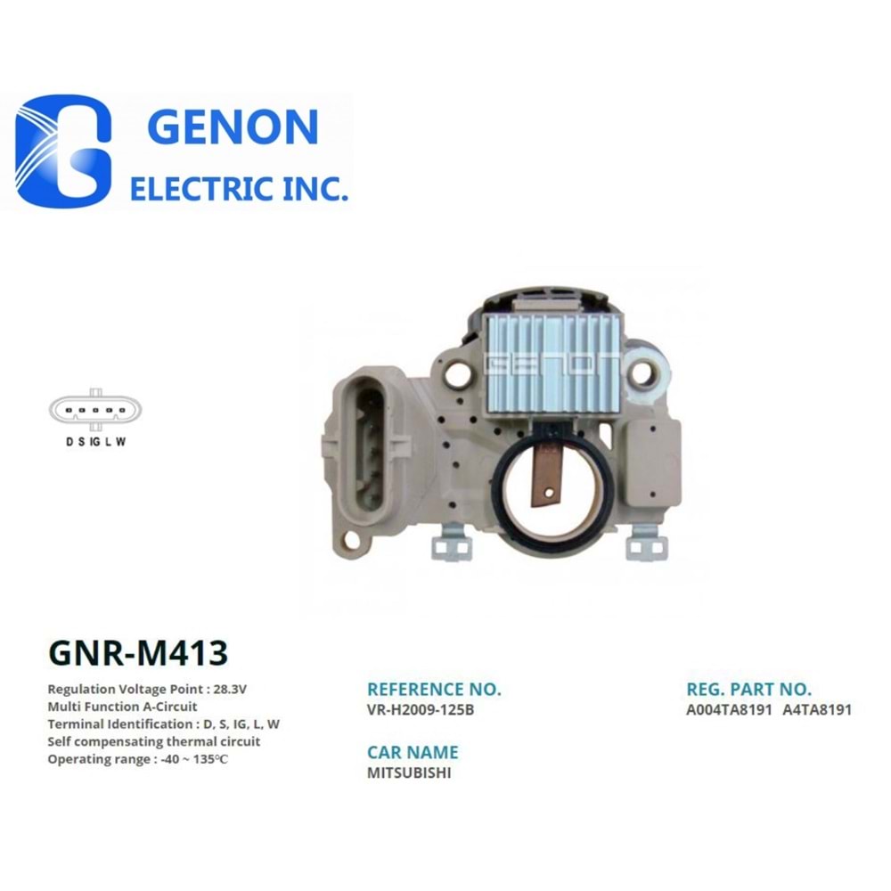 GENON MITSUBISHI TİP KONJEKTÖR 24V RENAULT/SCANIA/OTOKAR KENT YM