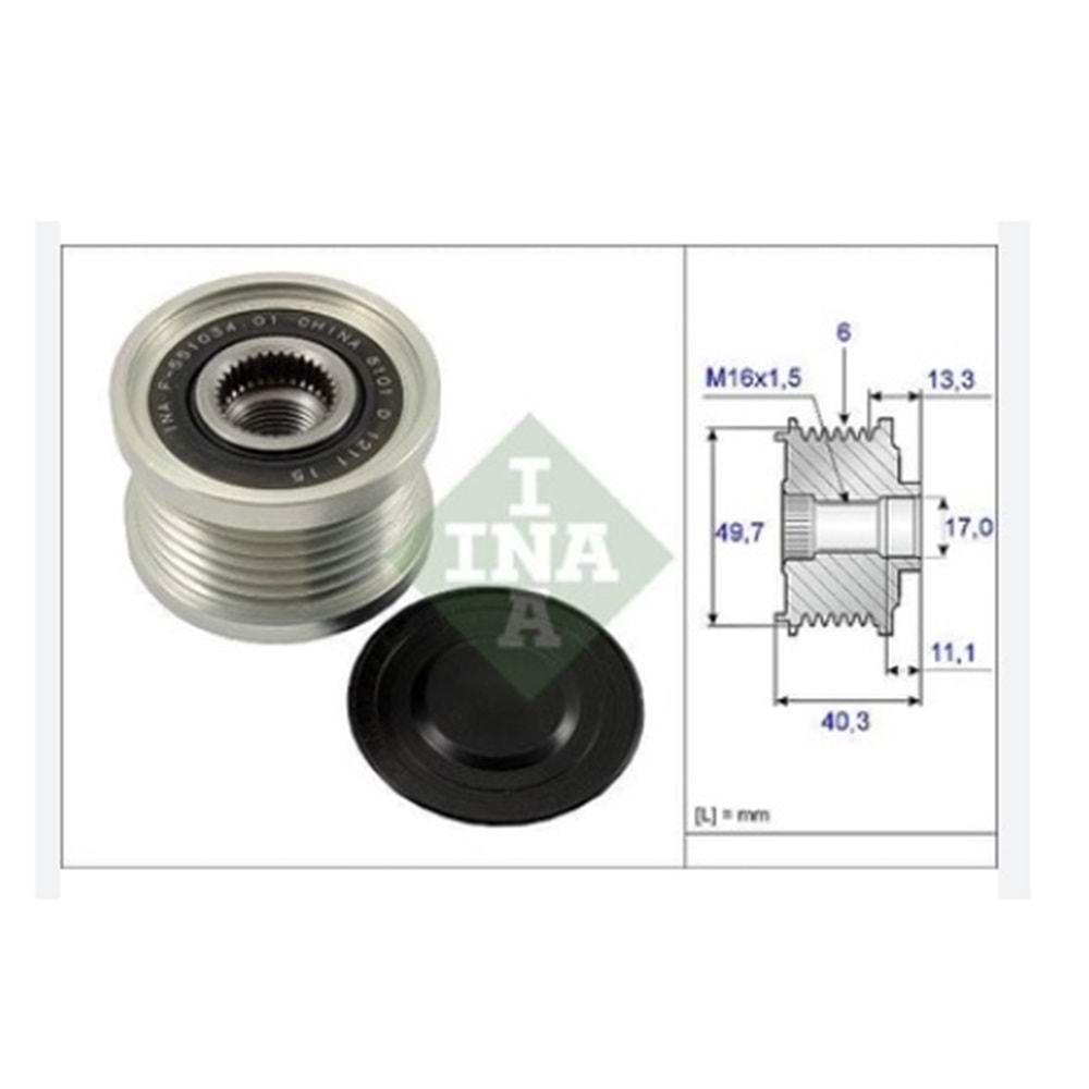 INA RULMANLI KASNAK 5PK NISSAN X-TRAIL 07-F551034