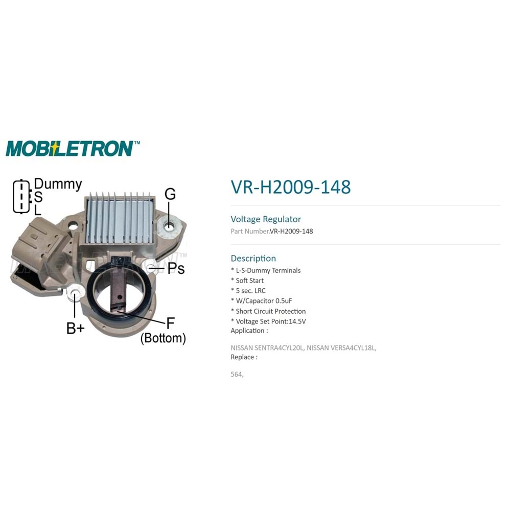 MOBILETRON MITSUBISHI TİP KONJEKTÖR 12V NISSAN QASHQAI (L-S-D UÇ)