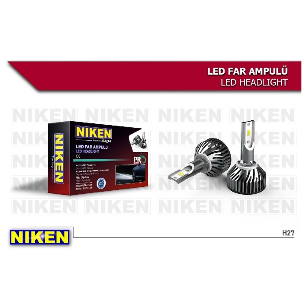 NIKEN LED FAR AMPULÜ XENON/ZENON EVO SERİSİ H27