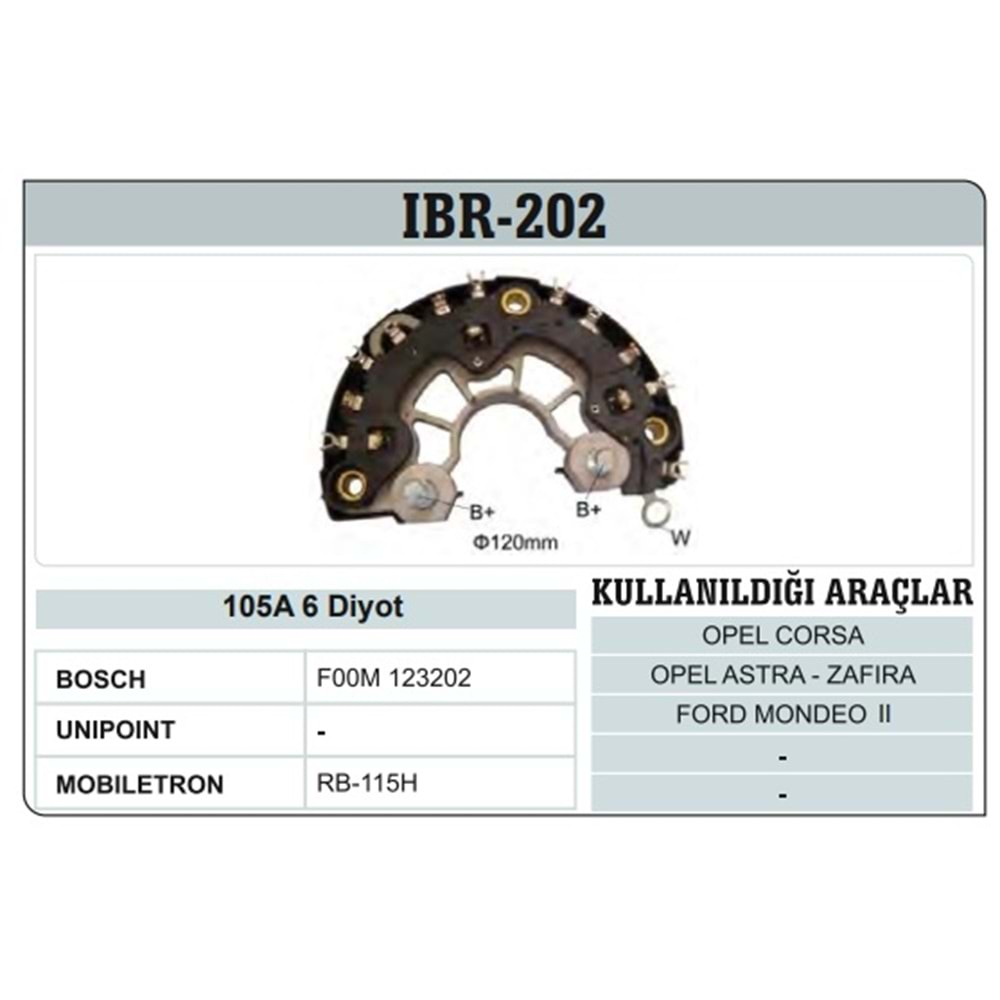 WINWIN BOSCH TİP DİOT TABLA OPEL