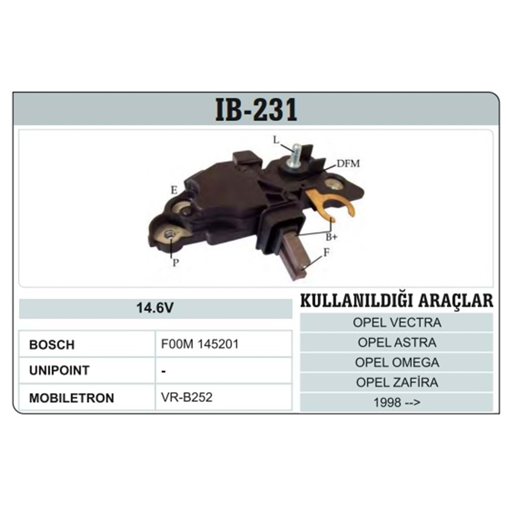 BOSCH TİP KONJEKTÖR 12V CİVATALI F00M ALTERNATÖR