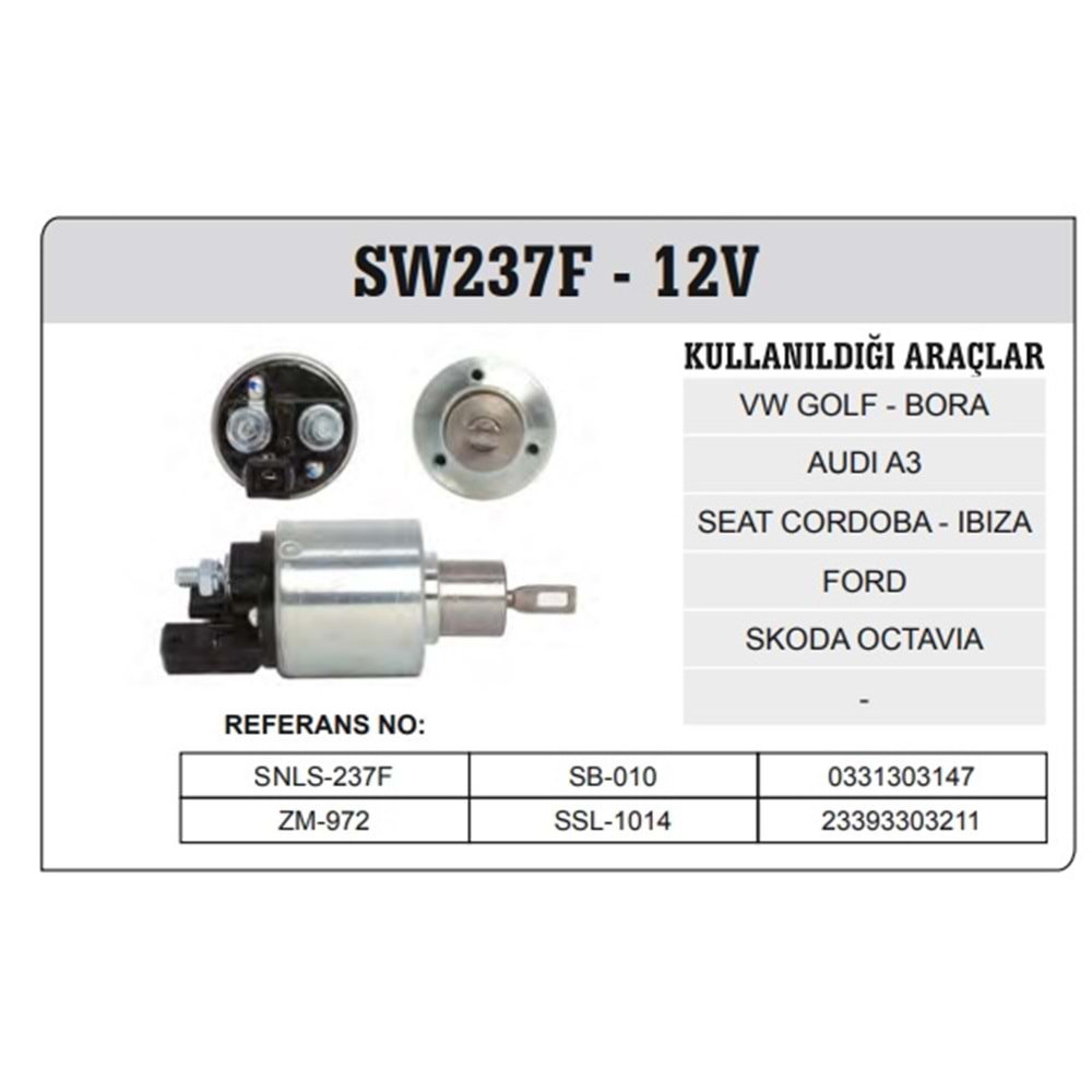 BOSCH TİP MARŞ OTOMATİĞİ (OTOMATİK) 12V VW-AUDI-SEAT-FORD