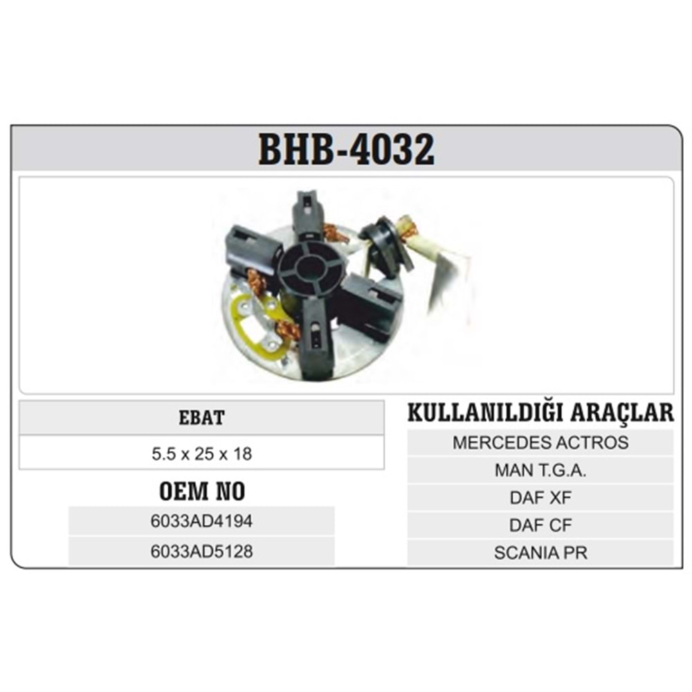 WINWIN BOSCH TİP MARŞ KÖMÜR YUVA DAF/MERCEDES ATEGO/AXOR (BSX216/217 (5.35X27.77X18)