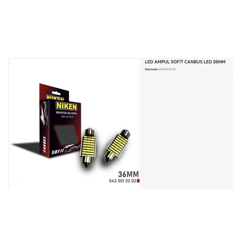 LED SOFİT AMPUL CANBUS LED 36MM