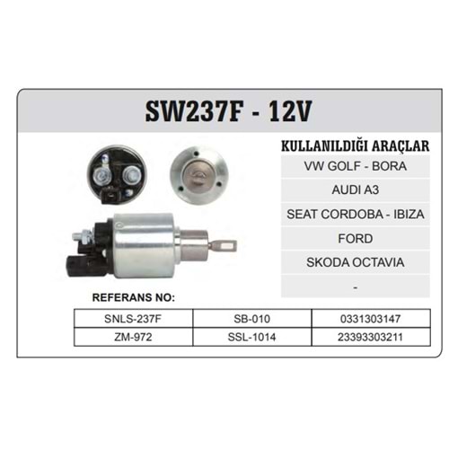 BOSCH TİP MARŞ OTOMATİĞİ (OTOMATİK) 12V VW-AUDI-SEAT-FORD