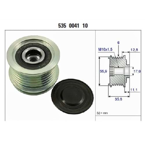 RULMANLI KASNAK 6PK AUDI A4&A6