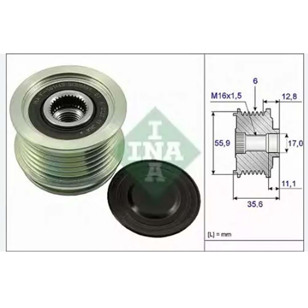 INA RULMANLI KASNAK 6PK AUDI A4&A6