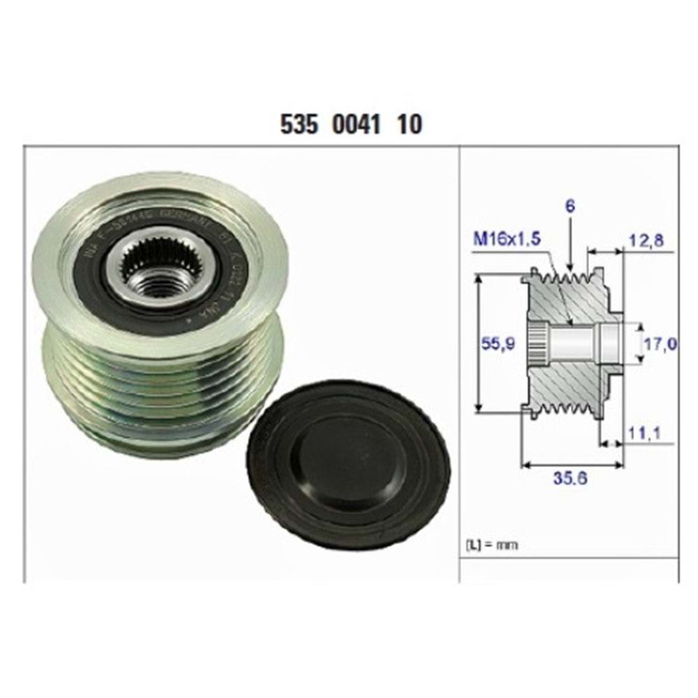 RULMANLI KASNAK 6PK AUDI A4&A6