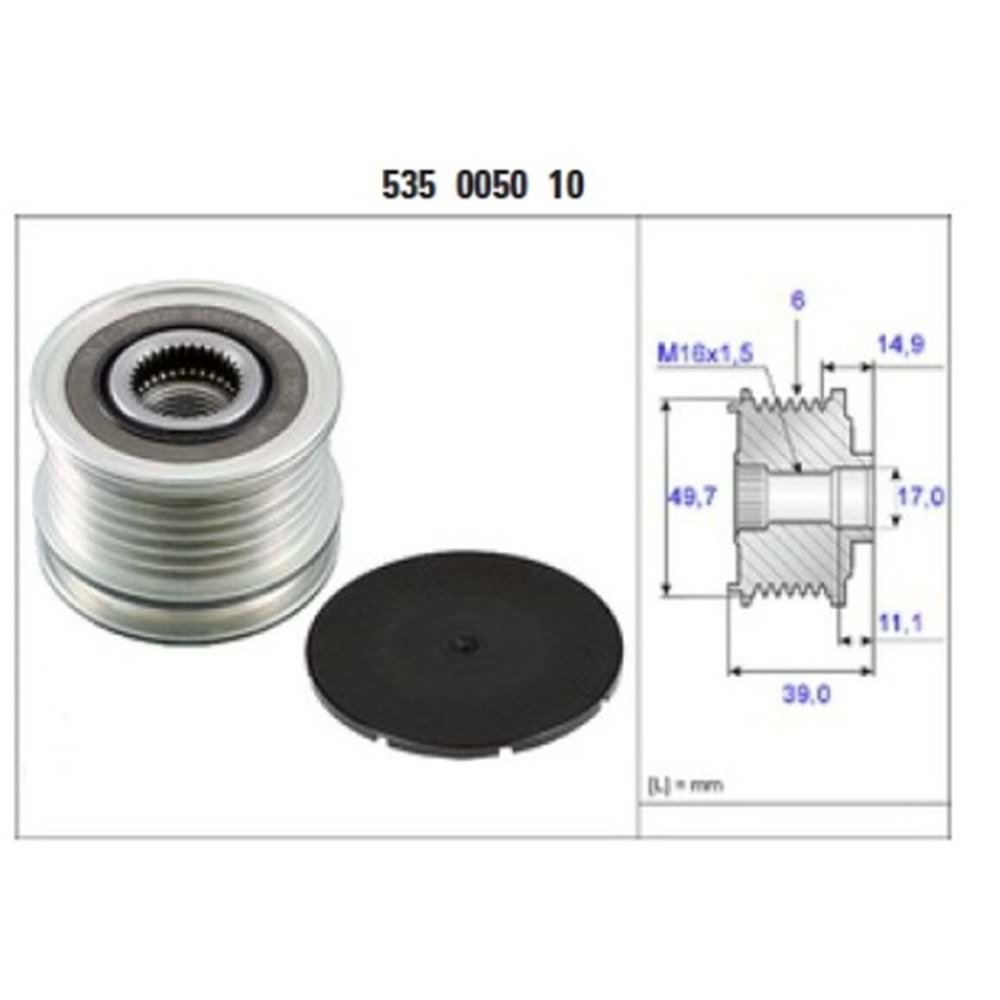 RULMANLI KASNAK 6PK MERCEDES C SERI VITO&SPRINTER F233197